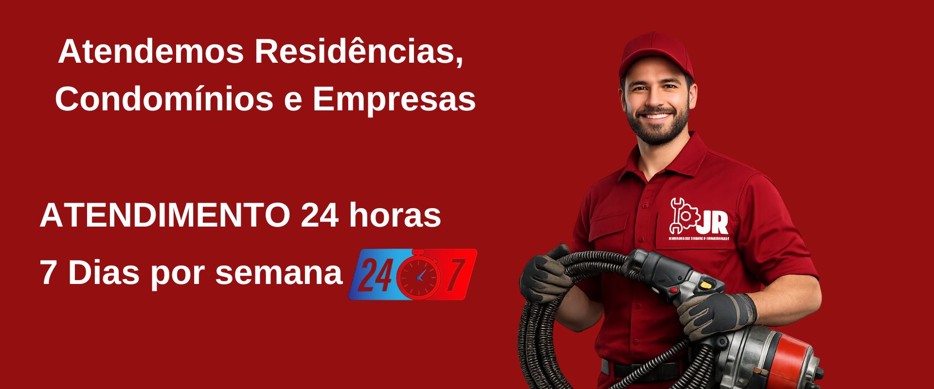 Atendemos Residências, Condomínios e Empresas